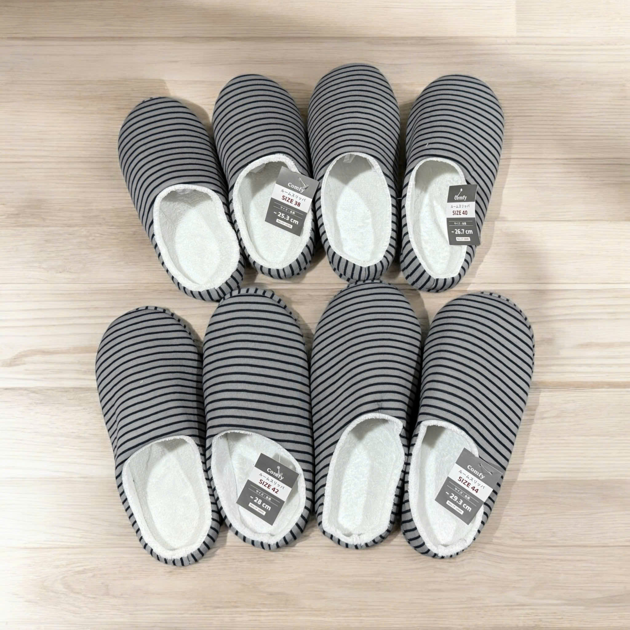 Dép đi trong nhà kín mũi đế nhựa chống trượt Comfy (mẫu 1 kín gót, size 44) - Hàng Nhật nội địa - Ảnh 5