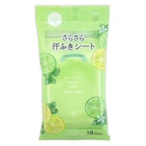 Gói 18 khăn giấy ướt dưỡng ẩm hương chanh Kyowa - Hàng Nhật nội địa