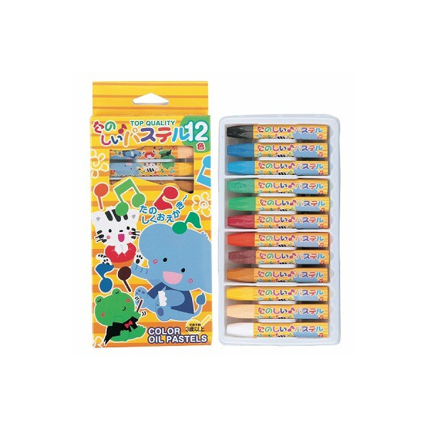 Set 12 bút sáp dầu tô màu cho bé - Ảnh 4